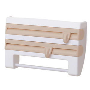 4-in-1 Wall Mounted Plastic Film and Paper Towel Holder