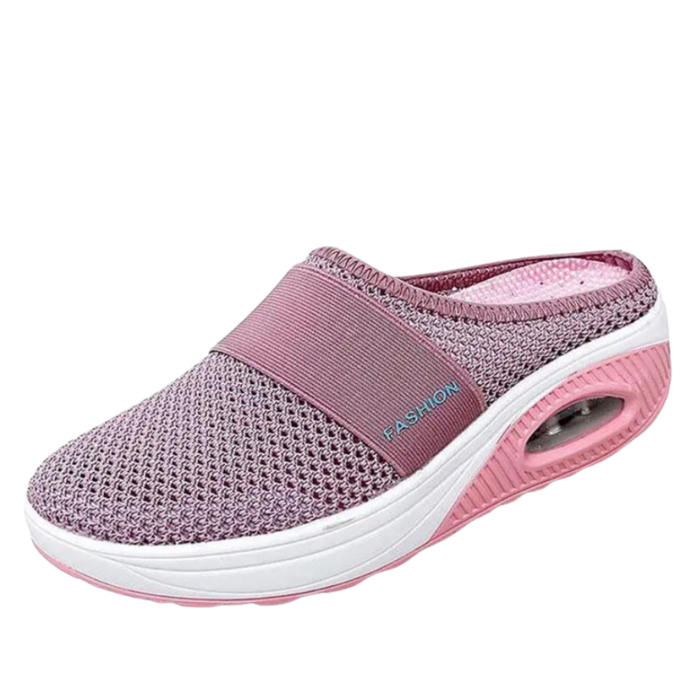 Air-cushion diabetic slip-on shoes -Pink - Ozerty