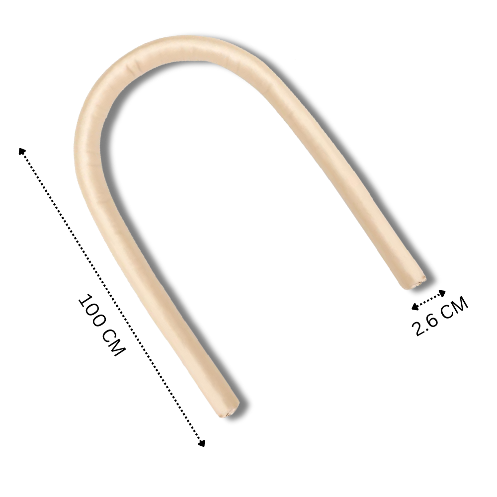 Heatless Curling Rod Headband Ribbon Silk - Ozerty