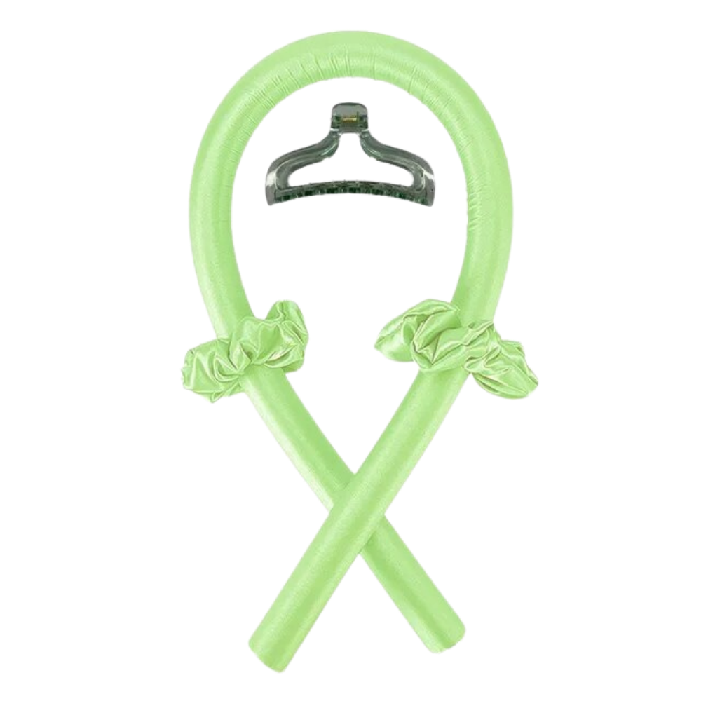 Heatless Curling Rod Headband Ribbon Silk -Green - Ozerty, Heatless Curling Rod Headband Ribbon Silk -Green - Ozerty, Heatless Curling Rod Headband Ribbon Silk -Green - Ozerty