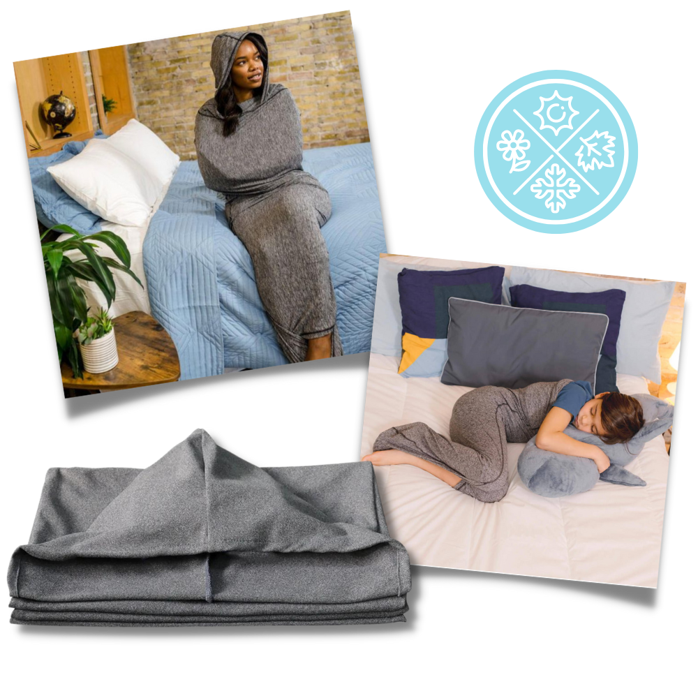 Hooded Sleep Pod Wearable Blanket - Ozerty