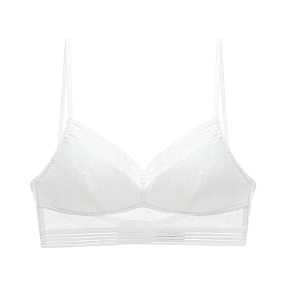 Invisible Lace Bra for Seamless Style -White - Ozerty