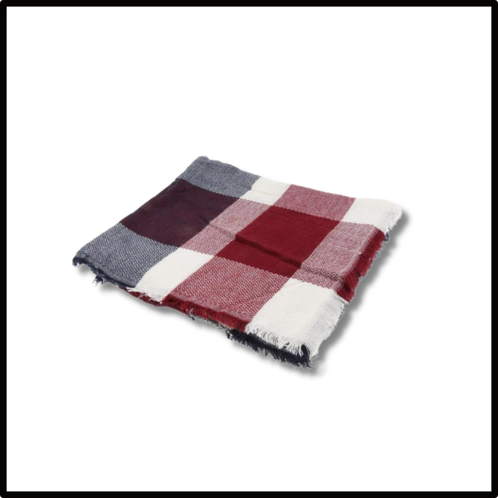 Plaid Cashmere Scarf Mohair feel - Ozerty