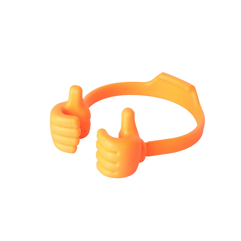 Thumbs-up Cell Phone Holder -Orange - Ozerty