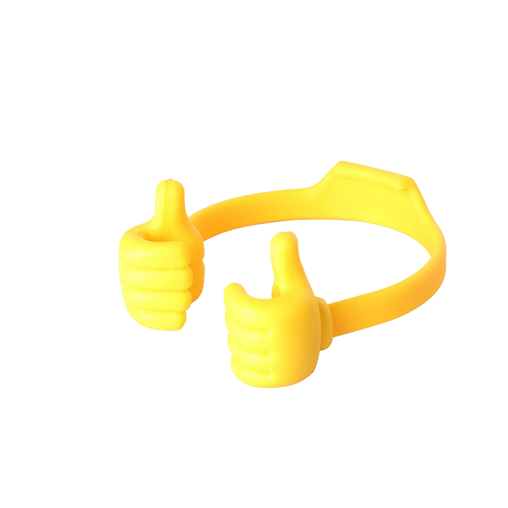 Thumbs-up Cell Phone Holder -Yellow - Ozerty