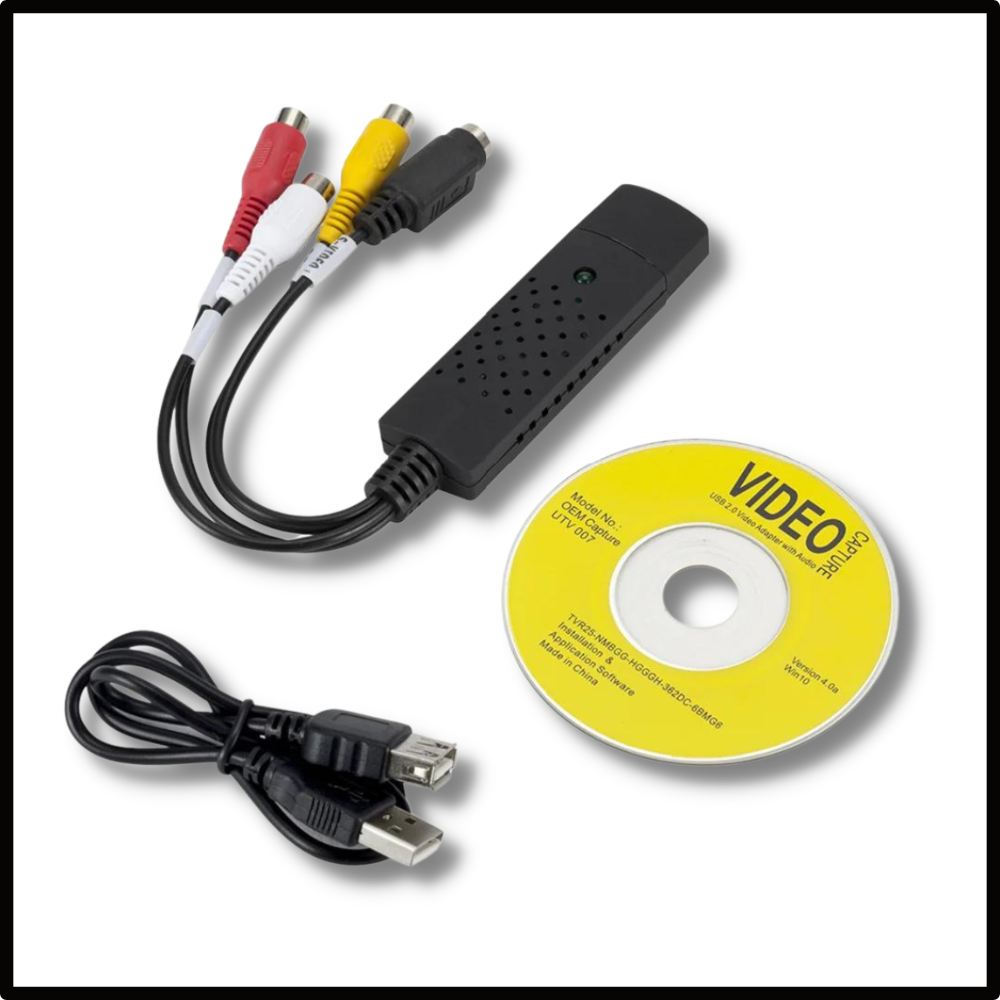 USB 2.0 Easier Cap Video TV DVD VHS DVR Capture Adapter - Ozerty