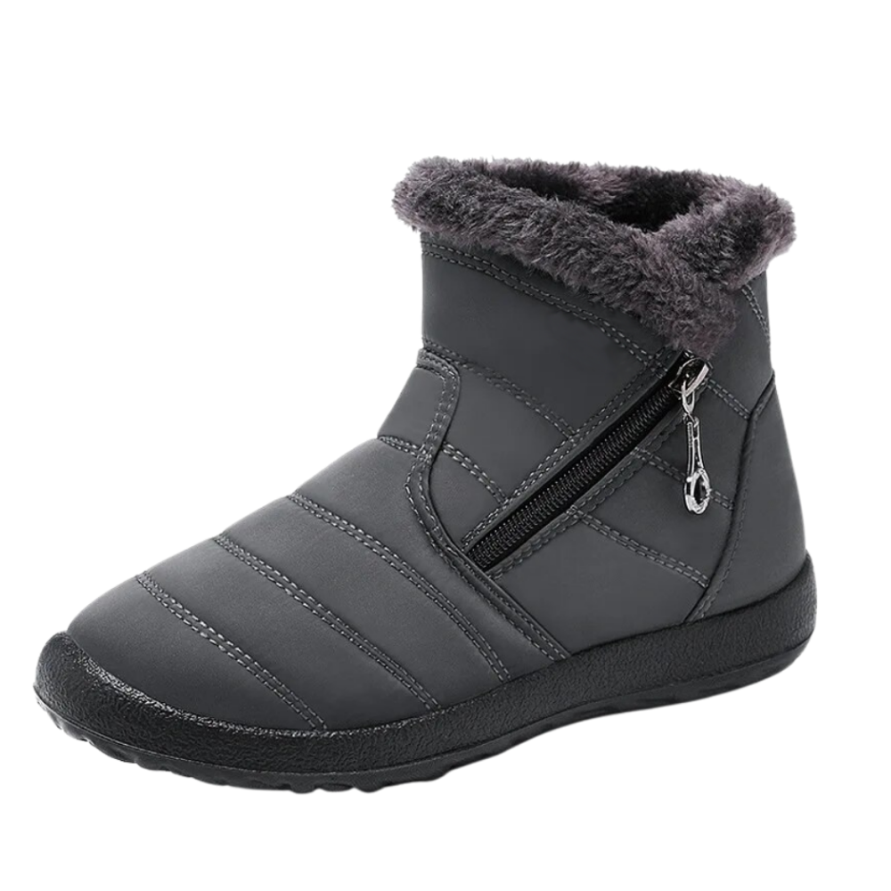 Women's Warm Waterproof Snow Boots -Grey - Ozerty