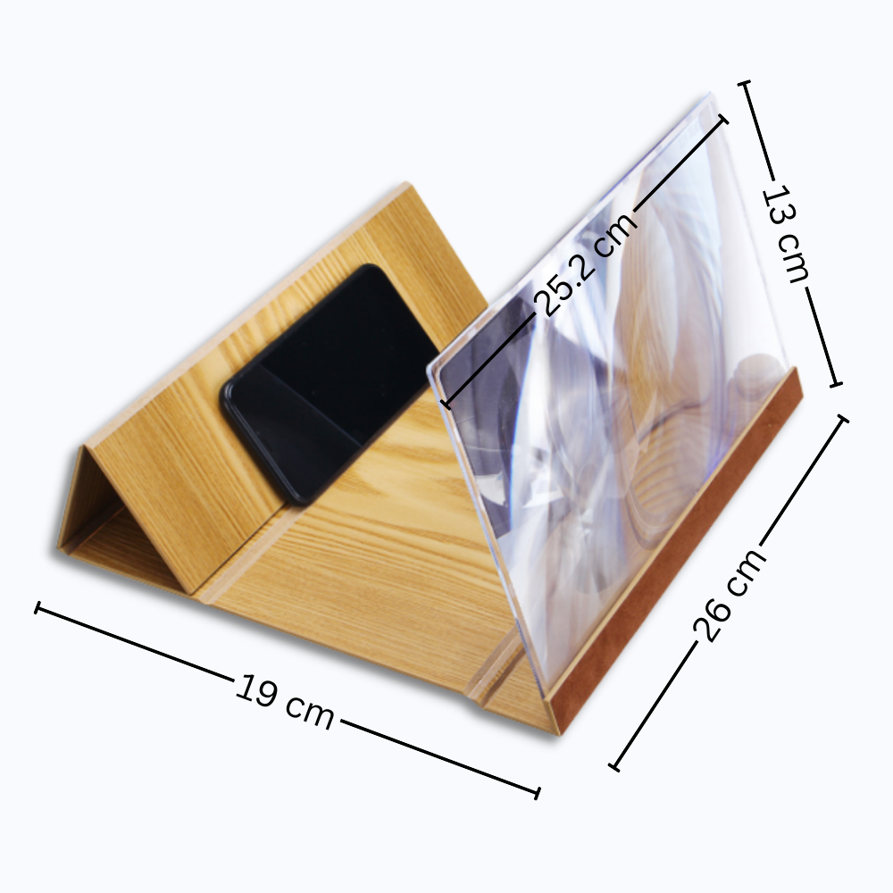 Wood Mobile Phone Screen Magnifier - Ozerty