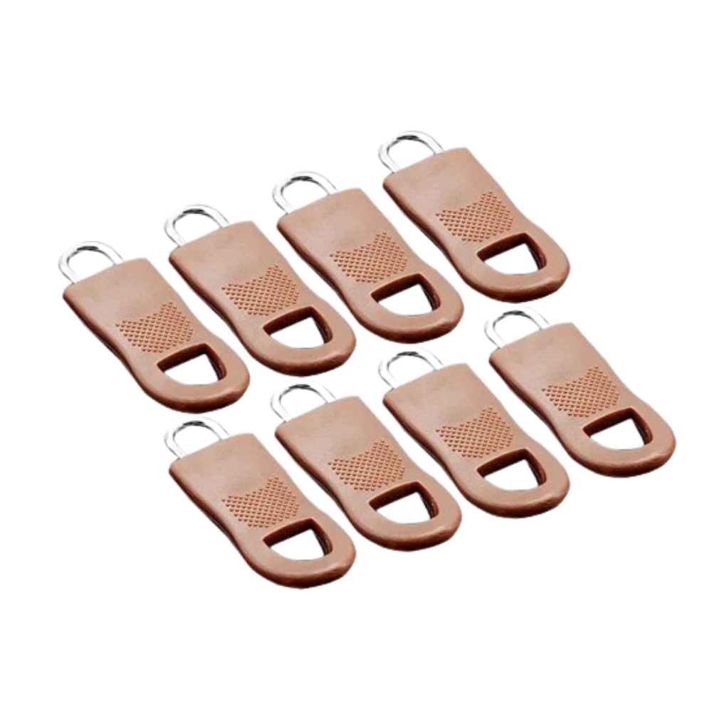 Zipper Pull Replacement Set -Brown/Large - Ozerty